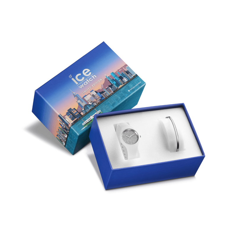Montre ICE WATCH glitter - White Silver - Small - Gift box