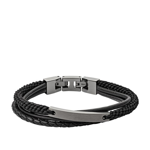 Bracelet Homme FOSSIL JF03185793 - Collection Montre VINTAGE Montre style Tendance avec acier et cuir