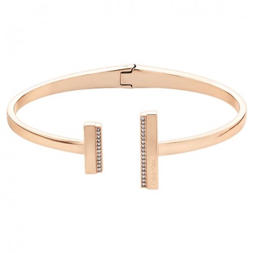 Bracelet Calvin Klein, collection Timeless Minimal Linear, bijou acier référence 35000162