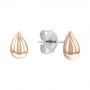 Boucles d'oreilles Calvin Klein, collection Sculptural Sculptured Drops, bijou acier référence 35000072