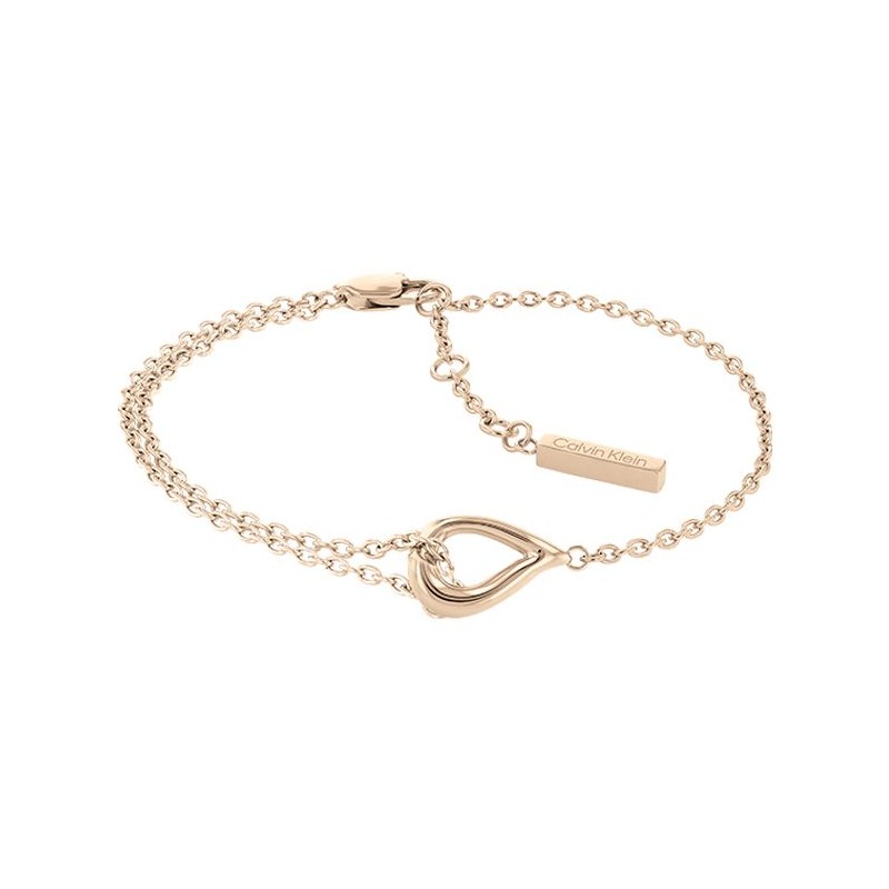 Bracelet Calvin Klein, collection Sculptural Sculptured Drops, bijou acier référence 35000078