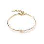 Coeur de Lion - Bracelet Asymétrie Perles d'eau Douce - acier inoxydable blanc-or - 1102301416