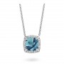 Collier One More Topaze London blue - Collection Etna